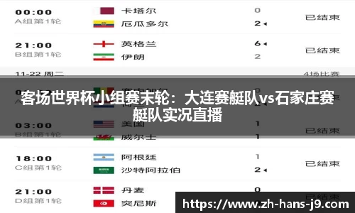 客场世界杯小组赛末轮：大连赛艇队vs石家庄赛艇队实况直播